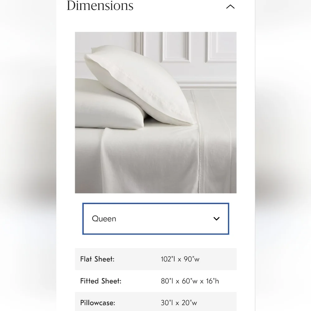 West Elm Signature Tencel Linen Sheet Set, Queen, Sand, Retail $249.00 USD